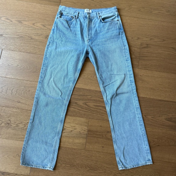Agolde Denim - AGOLDE Lana Straight Jeans - Ladies Size 29 - EUC - Light Wash Blur Denim